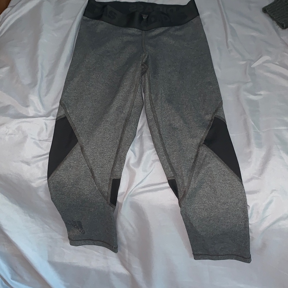 Adidas Gray Capri Length Legging